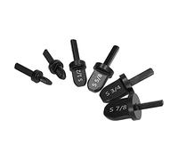 Generic Jeu de Forets à Outils de Sertissage, Foret D'extension de Tube Efficace et Durable pour Installation de CVC, Noir, Lot de 6 (Poignée triangulaire)