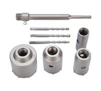 Generic Jeu de Forets de Scie Cloche pour Brique, Kit de Coupe Mural Efficace pour L'installation de Tuyaux et la Rénovation de la Maison