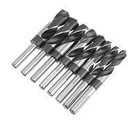Generic Jeu de Forets Hélicoïdaux HSS Traités Thermiquement, Grands Forets Industriels pour Atelier, Bricolage, Artisanat Domestique, 8 Pièces avec étui Rigide