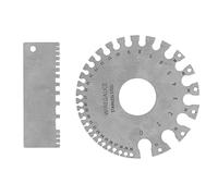 Generic Jeu de Jauges de Mesure de Diamètre Rond de Poche, Outil de Jauge de Fil en Acier Inoxydable pour le Travail du Bois, Fourniture D'atelier Pratique