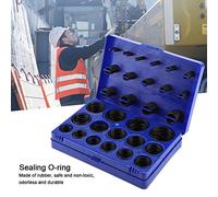 Generic Jeu de Joints Toriques Résistants à L'abrasion, 363/366 Pièces, pour Bateau, Voiture, Machine-outil, Pipeline, Joint en Caoutchouc Bleu/jaune pour la Mécanique (Boîte bleue 363pcs)