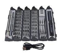 Generic Jeu de Petits Tournevis électriques 124 en 1, Kit D'outils de Réparation de Précision sans Fil avec étui Compact pour Téléphone, Caméra, Montre