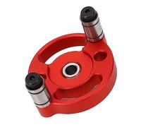 Generic Jeu de Poinçons à Centrage Automatique avec 8 Forets - Localisateur de Poinçon Polyvalent pour Panneaux de Bois - Alliage D'aluminium Robuste pour une Utilisation Durable (rouge)