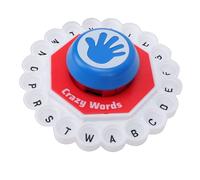 Generic Jeu de Pressage Interactif de Lettres de L'alphabet, Jeu de Mots éducatif Rapide en Famille pour Les Fêtes de Liaison Familiale, Silicone + Plastique (Rouge)