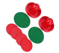 Generic Jeu de Remplacement de Rondelles de Poussée de Hockey sur Glace avec 2 Pagaies et 4 Rondelles Durables pour Tables de Jeu Standard (M 76mm/2.99in)