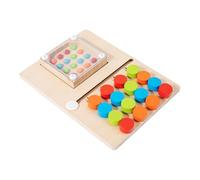 Generic Jeu de Tri de Couleurs pour Enfants, Jouet éducatif En Bois pour La Coordination œil-main, Type de Joueur