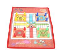 Generic Jeu D'échelle de Serpent coloré et Jeu D'échecs de Vol pour Le Plaisir en Famille, de Table en Tissu Portable 36x25cm