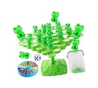 Generic Jeu D'équilibre avec Grenouilles sur Arbre, Jouet éducatif pour Le Développement Des Compétences, Vert
