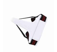 Generic Jockstrap pour Femmes, Coupe D'aine Durable avec Sangles élastiques pour Taekwondo karaté, Cuir PU de Haute qualité Blanc, Différentes Tailles (L)