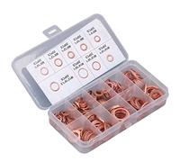 Generic Joint de Bouchon de Vidange D' Traitement de Chauffage en Cuivre Rouge Durable pour L'entretien Quotidien 200 Pièces M5-14 M6 M8 M10 M12 M14 pour Bouchon à Vis de Carter D', Eau, Mazout