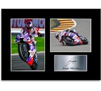 Generic Jorge Martin Affiche signée de moto de course A4 pour le salon