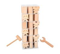 Generic Jouet à empiler en bois pour chat, blocs à empiler, jeu d'apprentissage précoce, blocs d'équilibrage, pour fête, pique-nique, famille pour enfants