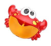 Generic Jouet de Bain Amusant en Forme de Crabe, Souffleur de Bulles de Dessin animé avec 12 Chansons de bébé, Ventouses pour Le Plaisir de la Baignoire