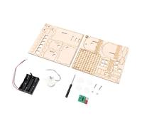 Generic Jouet de Barrière Automatique en Bois avec Technologie de Détection Infrarouge, Assemblage de Bricolage pour Jeunes Ingénieurs, Kit éducatif en Tilleul, Paquet de 2