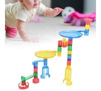 Generic Jouet de Blocs de Piste de Labyrinthe de Course de Marbre, Jouet éducatif Sûr pour Les Enfants de 4 Ans et Plus, Matière Plastique, 122 Pièces (38PCS)