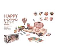 Generic Jouet de Caisse Enregistreuse de supermarché pour Enfants à Piles avec Reconnaissance Vocale et Fonction de Paiement Mobile, Jeu de Simulation Amusant pour Les Enfants, Gris/Rouge, 42,5 X