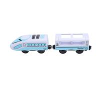 Generic Jouet de électrique motorisé à Piles pour Les Tout-Petits, Ensemble ABS Durable Bleu Blanc pour Enfants Compatible avec la Série Thomas
