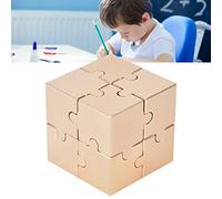 Generic Jouet de Forme Quadrate 3D à Pensée Logique, Jouet de Décompression Scientifique pour Enfants et Adultes, Développe L'observation et la Patience, Conception de Surface Lisse, livré avec (GOLD)