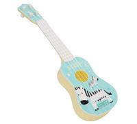 Generic Jouet de Guitare ukulélé Musical avec 4 Cordes pour Enfants de 3 à 8 Ans, Design Exquis pour Apprendre Le Rythme et la Mélodie (Blue)