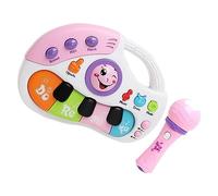 Generic Jouet de Piano bébé, Conception de Tambour Multifonctionnel Animal Sound Piano Plastique Plastique avec Microphone pour Activités de Plein Air (Anglais)