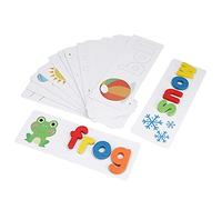 Generic Jouet de Puzzle Alphabet en Bois pour Enfants, Jeu D'alphabet Anglais Durable avec Sac de Rangement, de Plus de 3 Ans