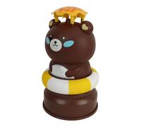 Generic Jouet de Rotation de Jet d'eau Volant, Lanceur de Jet de Mouche, Jouets d'eau, Buse à 360 Degrés, éducatif Intéressant pour Les Jeux de Piscine (Base d'ours)