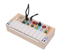 Generic Jouet de Tableau électronique Multifonctionnel en Bois pour L'éducation Précoce, Formation aux Compétences de Coordination œil-Main, Idéal pour Les Tout-Petits