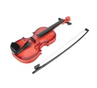Generic Jouet de Violon Acoustique simulé pour Enfant, Instrument de Musique à Cordes Réglables, Outil de Pratique pour Enfants Débutants, Matériau ABS 39 X 13,5 X 5, Cm (Marron Clair)