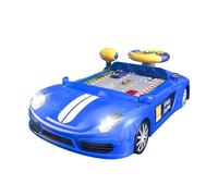 Generic Jouet de Volant de Simulation électrique avec Puzzle Sonore, Jouet de Simulation Pratique de Conduite pour Enfants Filles Garçons âgés de 3 Ans et Plu, Bleu