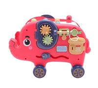 Generic Jouet D'engrenage D'éléphant Détachable, Jeu Rotatif Coulissant pour Enfants, Conception de Dessin animé Exquise pour la Coordination œil-Main, 6 Pièces (Rouge)