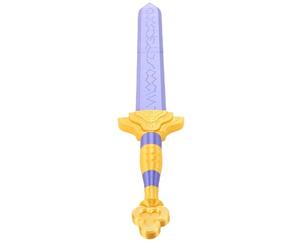 Generic Jouet D'épée D' 3D, Accessoire de Jeu de Rôle Réaliste pour Festival de Cosplay PLA Jaune Bleu 26x4.49x0.59in