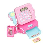 Generic Jouet éducatif Interactif pour Caisse Enregistreuse avec Son Réaliste pour Enfants, Matériau et Design Sûrs pour Faire Semblant de aux Enfants, Composants électroniques en Plastique, 7,3 X
