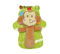 Generic Jouet en Peluche Doux pour bébé, Clochette en Forme D'animal Mignon pour nouveau-né, Jouet Sonore Amusant pour la Reconnaissance des Nourrissons, Clochette D'animal, Bâton de Hochet pour