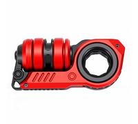 Generic Jouet Fidget 3 en 1 Rotatif à Pousser et à Lancer pour Une Relaxation Portable au Travail ou en Voyage (Rouge Noir)