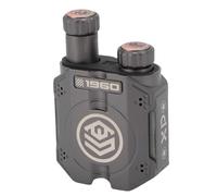 Generic Jouet Gyroscope Lumineux à Double Colonne, Bouton à Cliquet, Jouet Portable en Acier Inoxydable pour Enfants et Adultes (Gray)