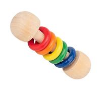 Generic Jouet Jouet Baby Hacet, Stimulation Audio Visuelle Portable en Bois Doux en Bois Qui Saisit le pour les Enfants pour des Cadeaux pour une éducation Précoce (5 sonnerie)