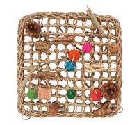 Generic Jouet Mural d'alimentation d'oiseaux, Tapis de Hamac de Tissage de Mer (L (79x28x33cm / 31.1x11x13in))