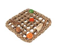 Generic Jouet Mural d'alimentation d'oiseaux, Tapis de Hamac de Tissage de Mer (S (61x21x18cm / 24x8.3x7.1in))