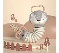 Generic Jouet Musical Accordéon en Plastique Pliable avec Volume Réglable, Instrument éducatif Précoce pour Enfants Apprenant la Mélodie, adapté pour bébé (Lion Gris)