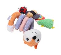 Generic Jouet Suspendu pour Poussette de bébé, Conception Détachable Facile à Installer, Hochet D'apprentissage Multi-sensoriel, Jouet en Peluche pour bébé pour le Confort en Déplacement (ORANGE)