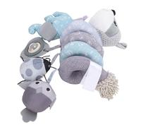 Generic Jouet Suspendu pour Poussette de bébé, Facile à Installer, Conception Détachable pour un Confort Apaisant, Matériau en Polyester (GREY)