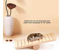 Generic Jouet Swing Pivotant en Bois, Non Toxique pour Les Petits Animaux de Compagnie, pour la Souris