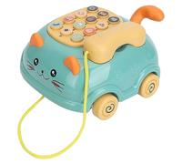 Generic Jouet Téléphonique Multilingue éducatif pour Enfants, pour la Communication Interactive, la Musique D'éducation Préscolaire, Matière Plastique Vert Clair
