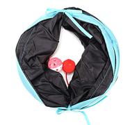 Generic Jouet Tunnel Pliable pour Chat avec Papier froissé et Boule à Hochet pour Une Récréation Amusante - Polyester Durable 1 X Tunnel pour Chat