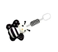 Generic Jouets de Poussette pour bébé, Hochets Suspendus Noirs et Blancs avec Ventres Grinçants et Formes D'animaux Mignons pour le Développement des Capacités Sensorielles et Motrices, (2)