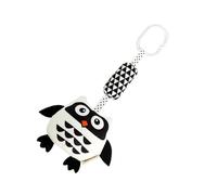 Generic Jouets de Poussette pour bébé, Hochets Suspendus Noirs et Blancs avec Ventres Grinçants et Formes D'animaux Mignons pour le Développement des Capacités Sensorielles et Motrices, (1)