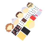 Generic Jouets en Feutre D'apprentissage Social et émotionnel, Jeux de Visages Amusants Interactifs pour Enfants, Storyboards DIY, 21 Feuilles de Feutre, 2 Feuilles de pour les Yeux, pour les