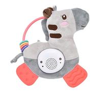 Generic Jouets pour bébé, Anneau de Dentition en Forme de Cheval, Poupée en Peluche Apaisante avec 12 Chansons, Sons et Lumières, Idéal pour les 0 à 3 Ans, Berceau, Poussette et Siège d'auto (GRAY)