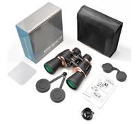 Generic Jumelles Professionnelles 10x50 avec à Faible luminosité, Idéales pour L'observation des Oiseaux en Camping et en Voyage (Portable Black)