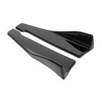 Generic Jupes Latérales pour Voitures, 2pcs Style Universel en Fibre de Carbone 18,9 Pouces avec Vis de Jupes Latérales Mini-Spoiler pour la Lèvre Arrière ou la Extension